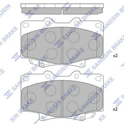 Колодки дисковые передние HI-Q SP1217