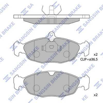 Тормозные колодки дисковые HI-Q SP1220