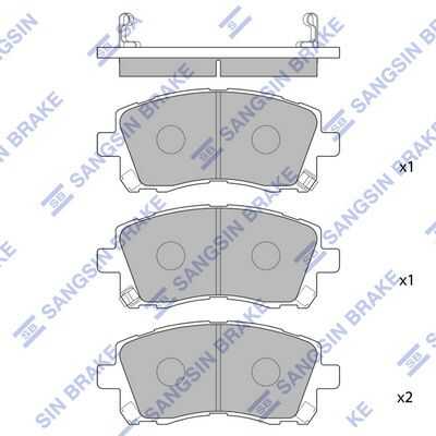 Тормозные колодки дисковые HI-Q SP1225