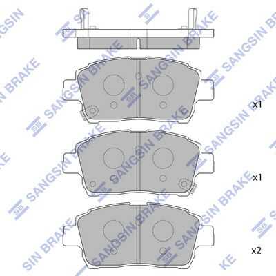 Тормозные колодки дисковые HI-Q SP1232