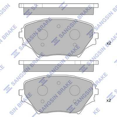 Тормозные колодки дисковые HI-Q SP1233