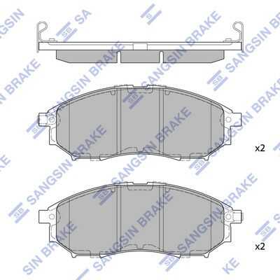 Колодки дисковые передние HI-Q SP1249