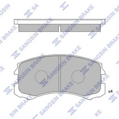 Тормозные колодки дисковые HI-Q SP1255