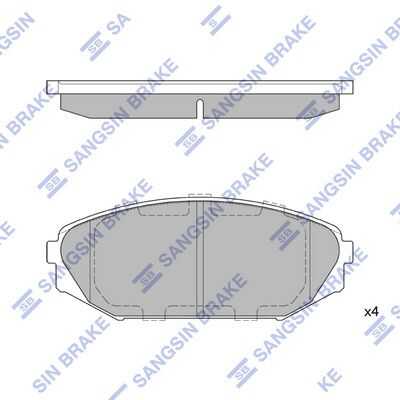 Колодки дисковые пер. HI-Q SP1271