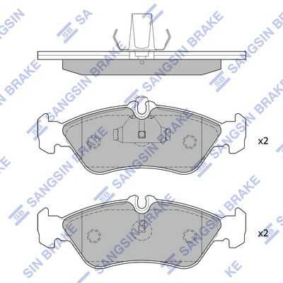 Тормозные колодки дисковые HI-Q SP1274A
