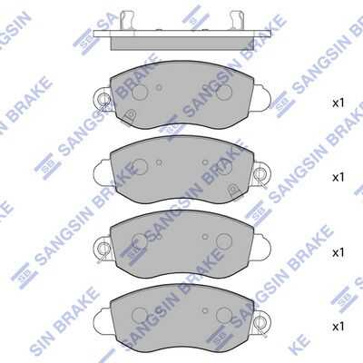 Колодки дисковые передние HI-Q SP1275
