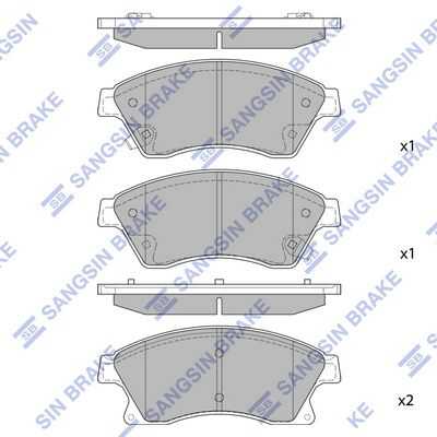 Передние дисковые колодки HI-Q SP1362