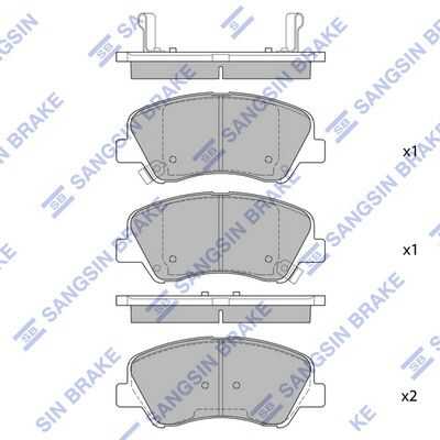 Передние дисковые колодки HI-Q SP1399