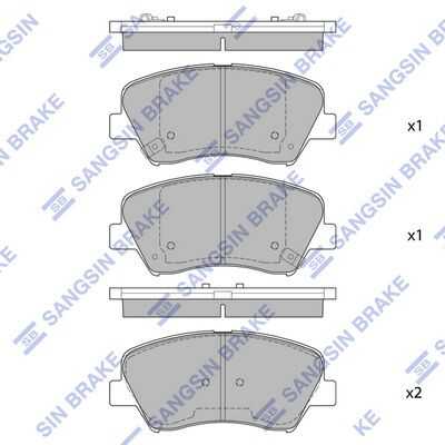 Передние дисковые колодки HI-Q SP1400