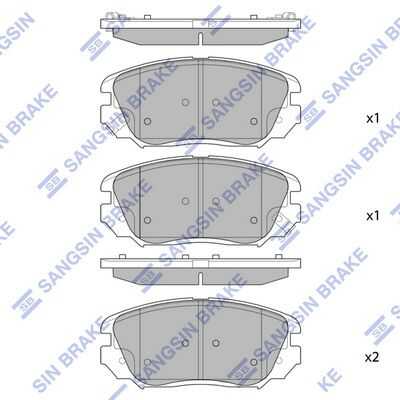 Тормозные колодки дисковые HI-Q SP1402