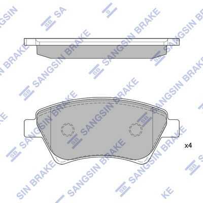 Тормозные колодки дисковые HI-Q SP1413