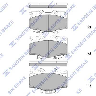 Колодки дисковые передние HI-Q SP1420