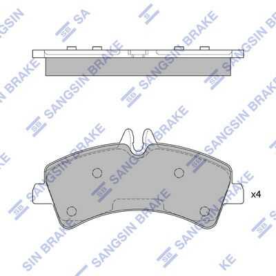 Тормозные колодки дисковые HI-Q SP1426