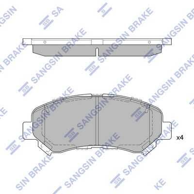 Тормозные колодки дисковые HI-Q SP1451