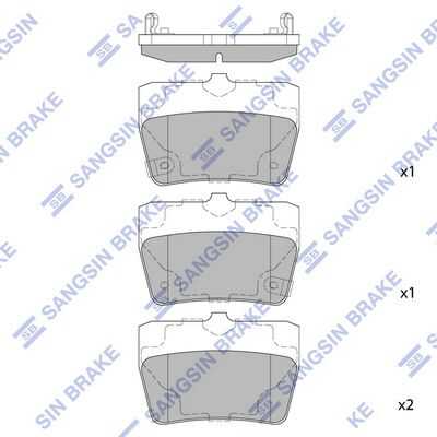 Тормозные колодки дисковые HI-Q SP1457