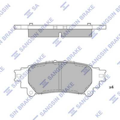 Задние дисковые колодки HI-Q SP1458