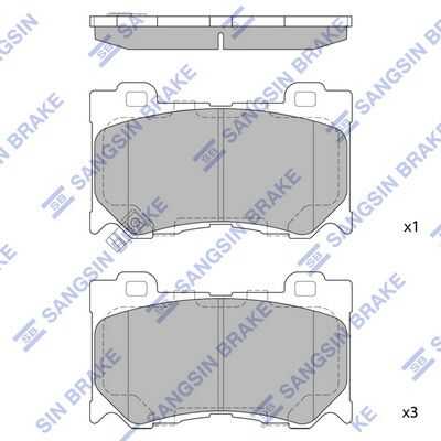 Передние дисковые колодки HI-Q SP1471