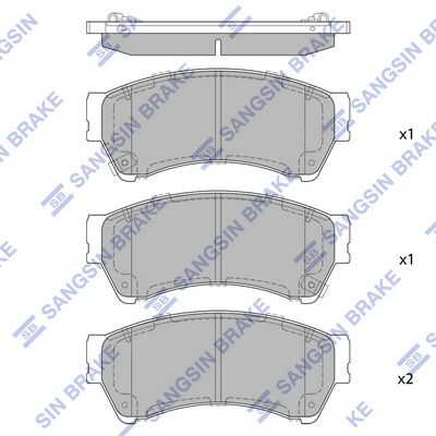 Передние дисковые колодки HI-Q SP1475