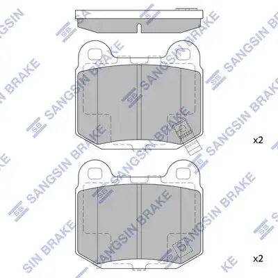 Sp1495sns gdb3350014 52 колодки дисковые з. HI-Q SP1495