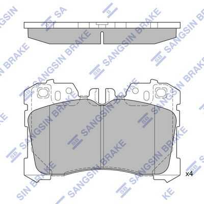 Колодки дисковые п. HI-Q SP1496