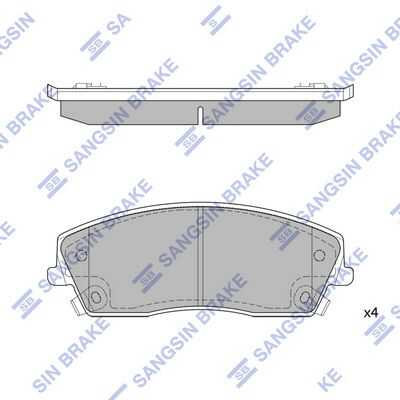 Колодки тормозные дисковые HI-Q SP1507