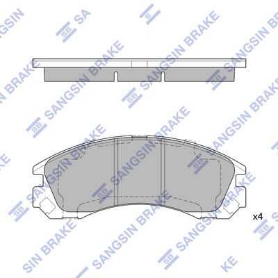 Тормозные колодки дисковые HI-Q SP1523