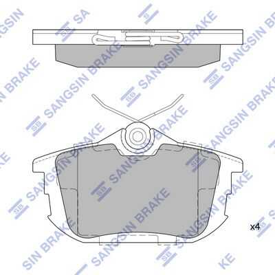 Тормозные колодки дисковые HI-Q SP1531