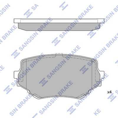 Тормозные колодки дисковые HI-Q SP1535