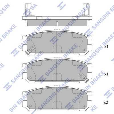 Тормозные колодки дисковые HI-Q SP1537