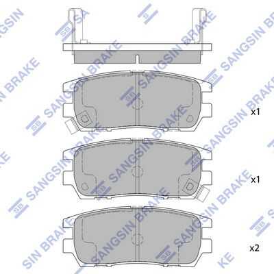 Тормозные колодки дисковые HI-Q SP1538