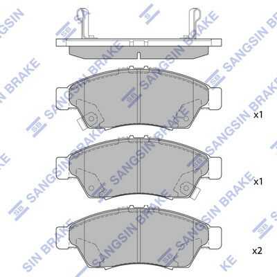 Колодки тормозные дисковые HI-Q SP1541