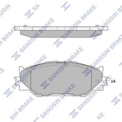 Тормозные колодки дисковые HI-Q SP1543