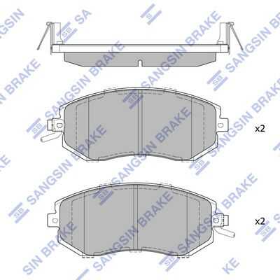 Колодки дисковые передние HI-Q SP1553