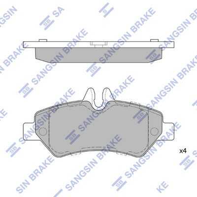 Тормозные колодки дисковые HI-Q SP1562
