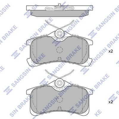 Колодки дисковые задние HI-Q SP1575