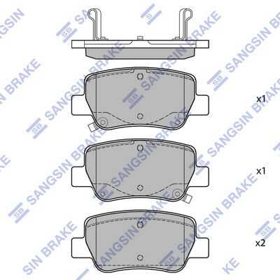 Тормозные колодки дисковые HI-Q SP1578