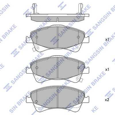 Колодки дисковые передние HI-Q SP1580
