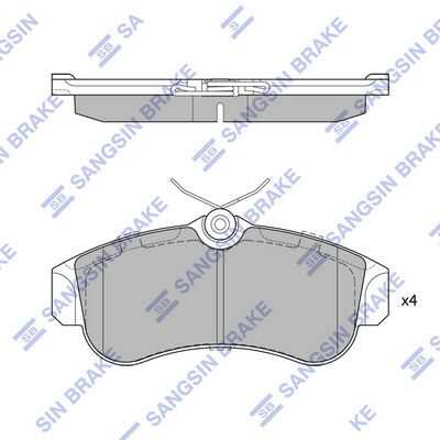 Тормозные колодки дисковые HI-Q SP1581