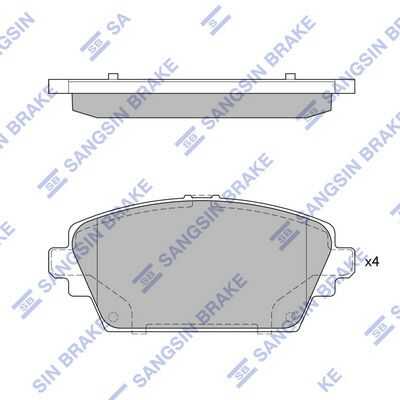 Тормозные колодки дисковые HI-Q SP1582