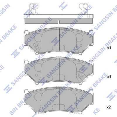 Тормозные колодки дисковые HI-Q SP1584