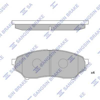 Тормозные колодки дисковые HI-Q SP1585