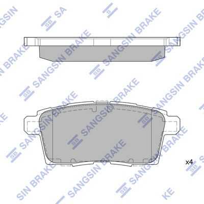 Колодки дисковые задние HI-Q SP1604