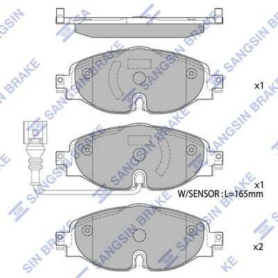Колодки тормозные HI-Q SP1678