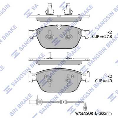Тормозные колодки дисковые HI-Q SP1694