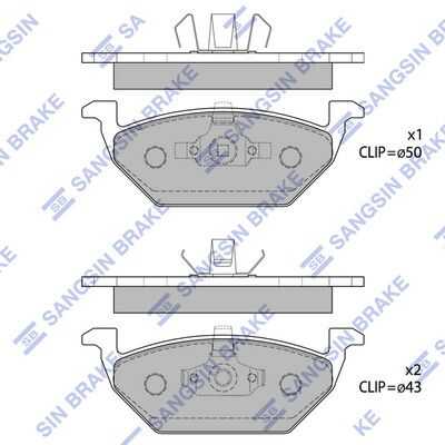 Колодки дисковые п. HI-Q SP1701