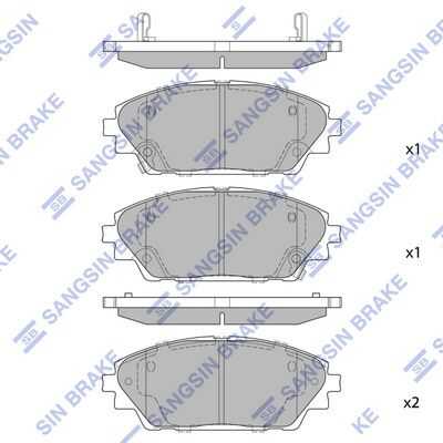 Тормозные колодки дисковые HI-Q SP1729