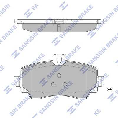 Тормозные колодки дисковые HI-Q SP1744