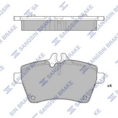Тормозные колодки дисковые HI-Q SP1749