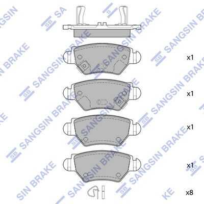 Колодки тормозные HI-Q SP1759