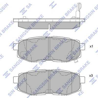 Колодки дисковые з. HI-Q SP1777